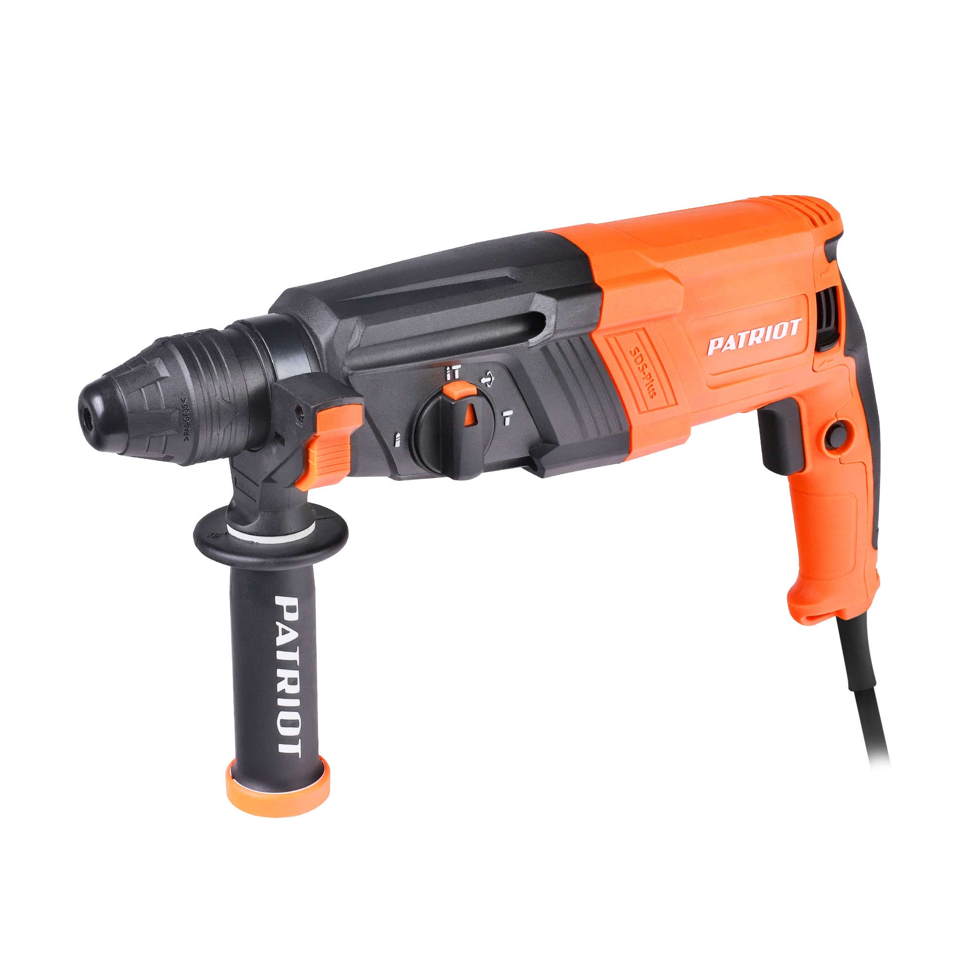 Перфоратор PATRIOT RH 267, SDS, мощность 825 Вт, 2.8 Дж, 3 режима работы, макс.диаметр 26мм, набор б Перфоратор PATRIOT RH 267, SDS, мощность 825 Вт, 2.8 Дж, 3 режима работы, макс.диаметр 26мм, набор б